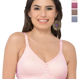 College Girl Women Pack Of 4 Full Coverage Lightly Padded Bra-36