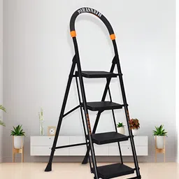 Parasnath Black 4-Step Foldable Anti-Slip StepLadder-53