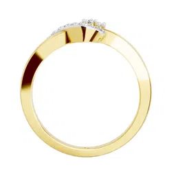 Sparkles Lab Grown Diamond 0.11 Carat Round Cluster Ring IGI Certified 14K Yellow Gold-image-53
