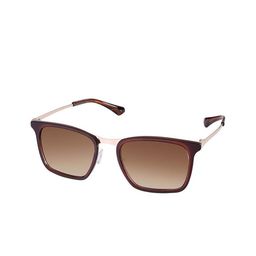 AUGEN Unisex Brown Lens & Gold-Toned Rectangle Sunglasses with-18