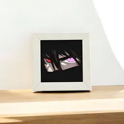 Anikmart White 1 Pieces MDF Anime Design Table Photo Frames-49