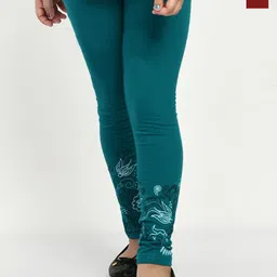 BAESD Girls Pack Of 2 Printed Pure Cotton Ankle Length Leggings-picture-12