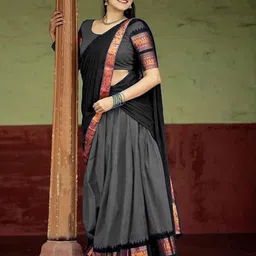 MANMOHITSAREE Woven Design Zari Ready to Wear Lehenga & Blouse With Dupatta-picture-1