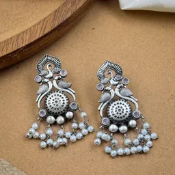 NAMAN ARTS Contemporary Drop Earrings-17