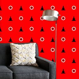 ArtzFolio Printed UV-Resistant Anti-Bacterial Buddha Hindu Om Aum Design Peel & Stick Wallpaper-image-72