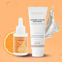 Minskinn Skincare Set Of 2 Brightening Serum 30 ml With Ceramide Moisturizer - 50 ml-15