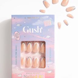 Gush Beauty Nailed It 24Pcs Medium Round Press On Nails - Shimmery French Tips-0