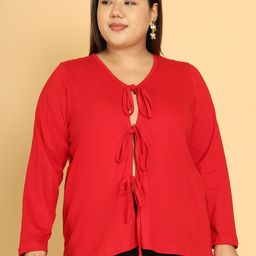 theRebelinme Women Tie-Up Shrug-image-43