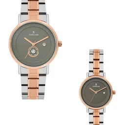 L LOGUES Unisex Brass Dial & Bracelet Style Straps Analogue Watch P 3528 BWMD-27-54