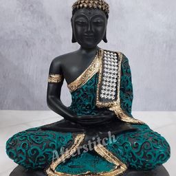 Afterstitch Black Buddha Idol Showpiece-image-11