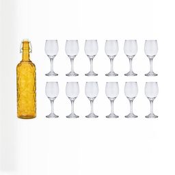SOMIL Yellow Glass Airtight Can Bottle-image-10