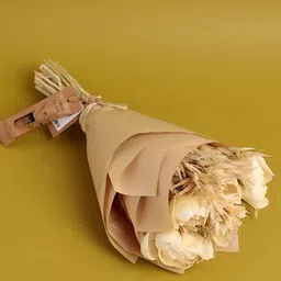 The Wishing Chair Brown And Beige Bouquet of Natural Dried Artificial Flower-58