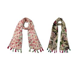 StoleVilla Floral Chiffon Stoles-image-28