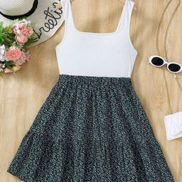 BAESD Floral Print Formal Fit & Flare Dress-image-2