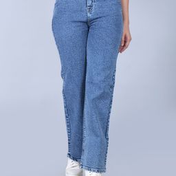 ZXN CLOTHING Women Comfort Mid-Rise Regular Fit Jeans-image-1