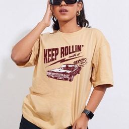 TheBTclub Men Printed Drop-Shoulder Sleeves Activchill T-shirt-image-91