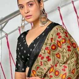 Pandadi Saree Batik Ready to Wear Block Print Saree image 5