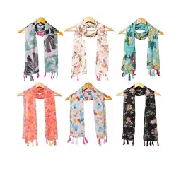 StoleVilla Women Pack Of 6 Printed Stole-picture-7