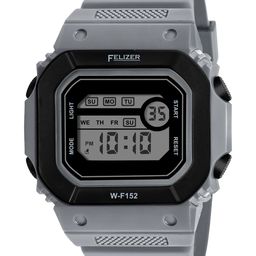 FELIZER Men Dial & Textured Straps Analogue Watch F152-LSKA-Gray image 5