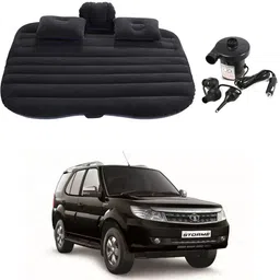 oshotto Car Travel Inflatable Bed Mattress with Two Air Pillows For Tata Safari Storme Car Inflatable Bed-picture-1