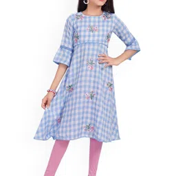 MASTARANG Girls Embroidered Regular Pure Cotton Kurti-picture-29