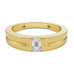 Emori Sleek Emerald Men's Diamond Ring-image-42