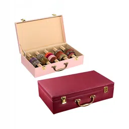 Aura Pink Set of 2 Regular Jewellery Organiser Organisers-1