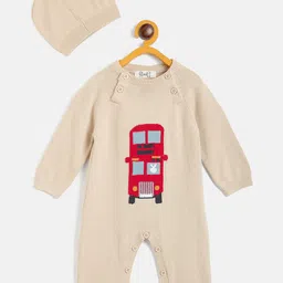 Jwaaq Kids Unisex Winter Romper With Cap-image-7