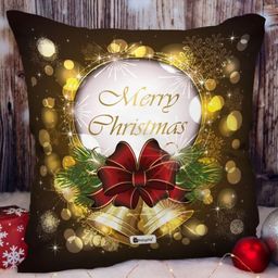 Indigifts Yellow and Black PrintedPre-Filled Cushion-image-66