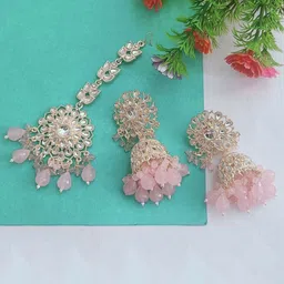 Anouk Kundan Stone-Studded & Beaded Jewellery Set-68
