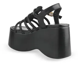 Shoetopia Platform Open Toe Backstrap Sandals image 5