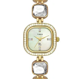 Timex Women Brass Embellished Dial & Straps Analogue Watch TWEL17106-image-51