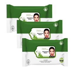 Adbeni Set Of 3 Refreshing Facial Wipes For Hydrating - 25 Wipes Each-100