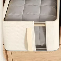 HOUSE OF QUIRK Beige Set of 3 Regular Multi-Utility Organisers image 4