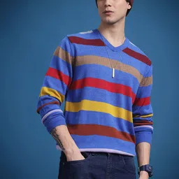 The Roadster Lifestyle Co. Striped Pullover-picture-57