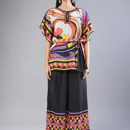 Samyukta Singhania Printed Tunic With Palazzo Co-Ords-image-1