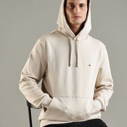 Tommy Hilfiger Men Solid Hooded Sweatshirt-picture-2