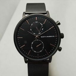 Mast & Harbour Men Bracelet Style Straps Analogue Watch MP-MHI-005-GUN-picture-56