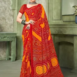 DIVASTRI Bandhani Poly Chiffon Bandhani Saree-picture-36