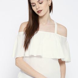 Moda Rapido Women Shoulder Straps Crepe Bardot Top-picture-40