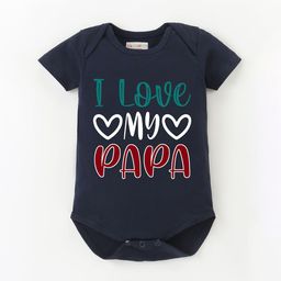 BLUSHES Infants Father's Day Theme Printed Pure Cotton Bodysuit-image-3