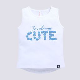 Ginie Girls Typography Printed Breathable Vest-image-99