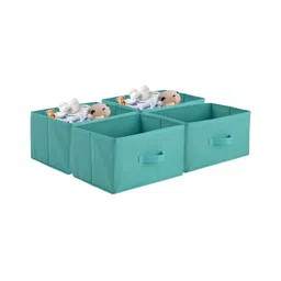 Aura Green Set of 4 Regular Foldable & Multipurpose Wardrobe Storage Box Drawer Organiser-7