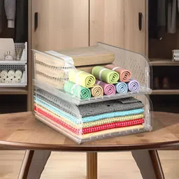 Myntra Elegant Homes Storage Organizer Transparent 2 Pieces Wardrobe Drawer Organisers-29