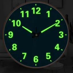 Star work Teal Blue & Green Round Contemporary Analogue Wall Clock-18