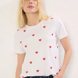 Trendyol Women Printed Extended Sleeves T-shirt-image-88
