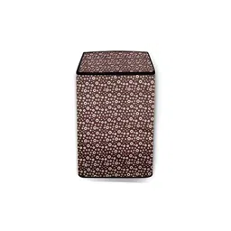 The Furnishing Tree Coffee Brown Plastic Washing Machine Cover-46
