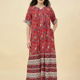 The Kaftan Company Printed Maxi Nightdress-image-54