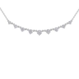 Sparkles 14KT Gold 2.97 Ct Lab Grown Shape Halo Diamond Necklace- 4.46 g-image-63