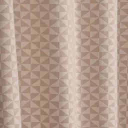 Saral Home Beige & Off White Set of 2 Geometric Room Darkening Window Curtain-picture-10